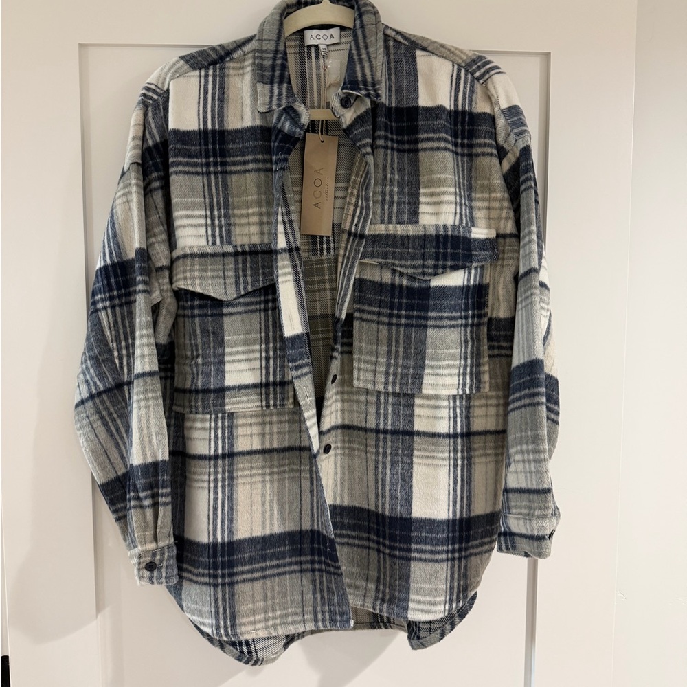 ACOA Plaid Button-Up Shirt